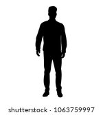  isolated silhouette male | Shutterstock .eps vector #1063759997