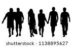 vector  isolated  people go ... | Shutterstock .eps vector #1138895627