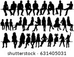 Collection Of Silhouettes Of...