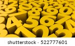 Abstract 3d Numbers Background...
