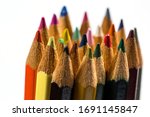 colored pencils for drawing and ... | Shutterstock . vector #1691145847