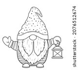 Cute Cartoon Christmas Gnome...