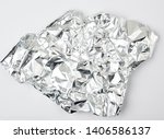 Piece Of Crumpled Foil On A...