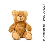 Brown Teddy Bear Sits On A...