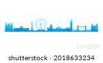 london  uk low poly skyline... | Shutterstock .eps vector #2018633234