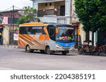 Small photo of Giwangan Terminal, Saturday, September 10, 2022. A photo of the bus belonging to the company Jafa Indo Corpora passing by was taken from the entrance gate of the Giwangan terminal.