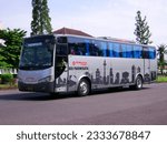 Small photo of GSP, Saturday, 27 Mar 2010. The PRIMAJASA CITY MILES tourism bus is parked at the Graha Sabha Pramana parking lot, UGM, Yogyakarta.