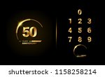set and bundle anniversary... | Shutterstock .eps vector #1158258214