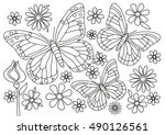 Coloring Page   Butterflies...