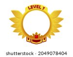 gold game avatar  round royal... | Shutterstock .eps vector #2049078404