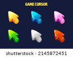 game cursor  color arrows icons ... | Shutterstock .eps vector #2145872451