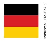 germany flag vector square icon ... | Shutterstock .eps vector #1123416911