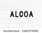 Small photo of Black color letter in word ALCOA (Abbreviation of Attributable, Legible, Contemporaneous, Original and Accurate) on white felt board background