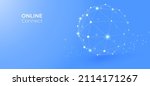 network connected with line dot ... | Shutterstock .eps vector #2114171267
