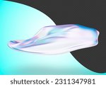  this is a 3d abstract glass water with a beautiful palette of colors that can be used in web design