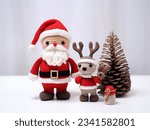 A Crochet Santa Claus in A Christmas Day