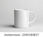 A Closed-Up Shot of A Blank Coffee Mug Mock-Up