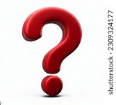 Question mark icon red large