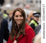 Small photo of Swansea, Wales - September 27th 2022. Catherine, Princess of Wales during a visit to Swansea.