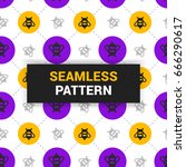 seamless pattern design of... | Shutterstock .eps vector #666290617