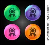 sport recognition ribbon badge... | Shutterstock .eps vector #765345094