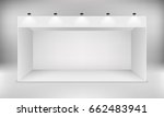 exhibition white empty vector... | Shutterstock .eps vector #662483941
