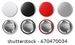 pin button vector set. red ... | Shutterstock .eps vector #670470034