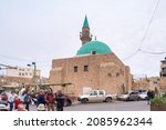Small photo of Acre, Israel, December 04, 2021 : The Sinan Basha Mosque on the embankment at the port in Acre old city, in northern Israel