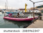 Small photo of Acre, Israel, December 04, 2021 : Yachts, fishing and tourist boats at the port in Acre old city, in northern Israel