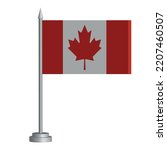 Flag Of Canada On A Flagpole...