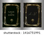 wedding invitation template.... | Shutterstock .eps vector #1416751991