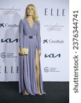 Small photo of Patrica Conde attends the "ELLE Cancer Ball" photocall at the Royal Theater on October 17, 2023 in Madrid, Spain.