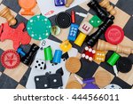 Miscellaneous board game pieces ...