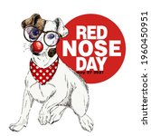 Red Nose Day Poster. Vector...