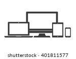 device icons   isolated smart... | Shutterstock .eps vector #401811577
