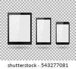vector tablet computer and... | Shutterstock .eps vector #543277081