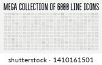 set of 6000 modern thin line... | Shutterstock .eps vector #1410161501