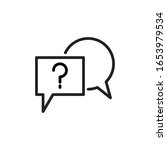 simple question line icon.... | Shutterstock .eps vector #1653979534