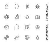 stroke line icons set of... | Shutterstock .eps vector #1698250624