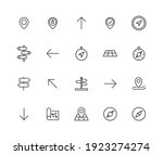 stroke line icons set of... | Shutterstock .eps vector #1923274274