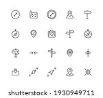 stroke line icons set of... | Shutterstock .eps vector #1930949711
