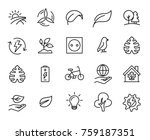 simple set of ecology related... | Shutterstock .eps vector #759187351