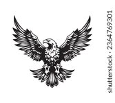 eagle  hawk  falcon emblem with ...