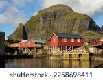 Traditional Fishermen Cabins in the Village of Å in the Lofoten Islands