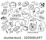 bitcoin crypto investment... | Shutterstock .eps vector #2050081697