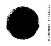black round button. hand... | Shutterstock .eps vector #549331714