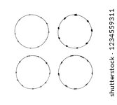 set of hand drawn round frames. ... | Shutterstock .eps vector #1234559311