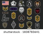 military badges and army... | Shutterstock .eps vector #1838783641