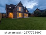 Large executive new build house on an exclusive development in the English countryside