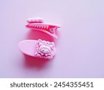 Pink hair clips for women's...